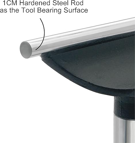 Miniatura 6 de BMWOOD Torno de madera de 6" barra redonda resistente recta soporte de herramientas con 1" diámetro 4" longitud poste