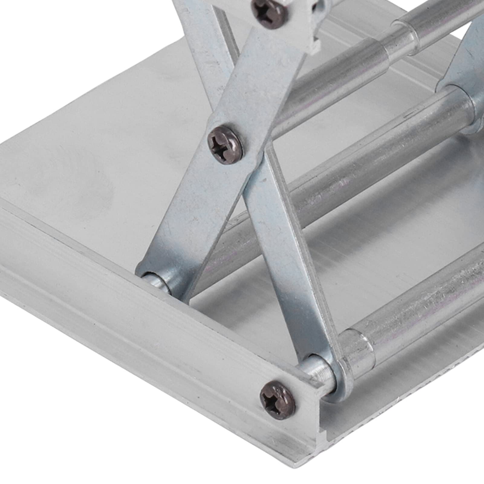 Plate Forme Élévatrice de Laboratoire, Mini Plate Forme de Cric de Levage de Table de Levage de Laboratoire, Table Élévatrice de Laboratoire en Alliage D'Aluminium de 66 Lb pour Différent(Argent)