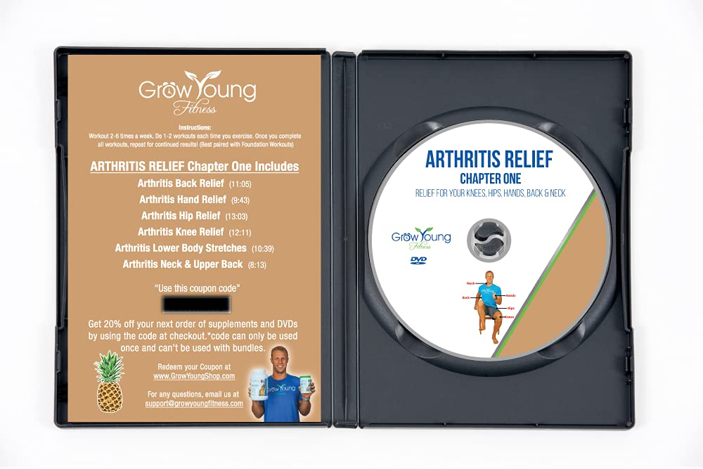 Grow Young Fitness Rozdział pierwszy z zapaleniem stawów dla osób starszych - rozciągnij i wzmocnij biodra w domu - proste, bezpieczne i skuteczne DVD treningowe dla seniorów