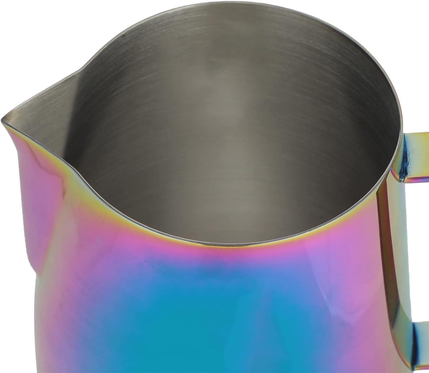 Colorful Coffee Steaming Pitcher Cup, Stainless Steel Milk Frothing Pitcher, Coffee Tool Jug for Frothing Milk and Latte Art(Small)