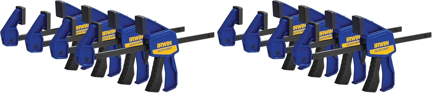 IRWIN Quick-Grip 6" One-Handed Mini Bar Clamp (8 Pack)