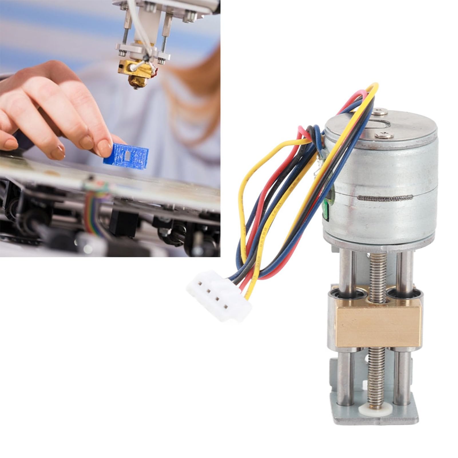 NEMA09/20 Stepper Motor, Mini Linear Stepper Motor, Linear Lead Screw Nut Slider for DIY Small Slider