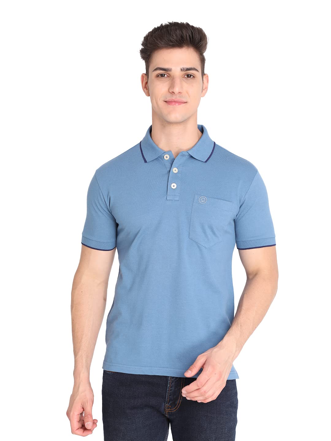 chkokko Men's Polo Cotton Regular Fit Half Sleeves T-Shirt with Pocket-picture-25