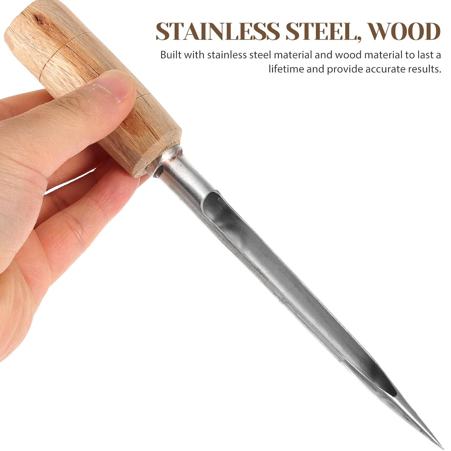 Professional Solid Structure Stainless Steel Grain Powder Sampler Tool with Accurate Results, Portable Cereal Sampling Probe for Wheat and Corn Soil for Farm Use