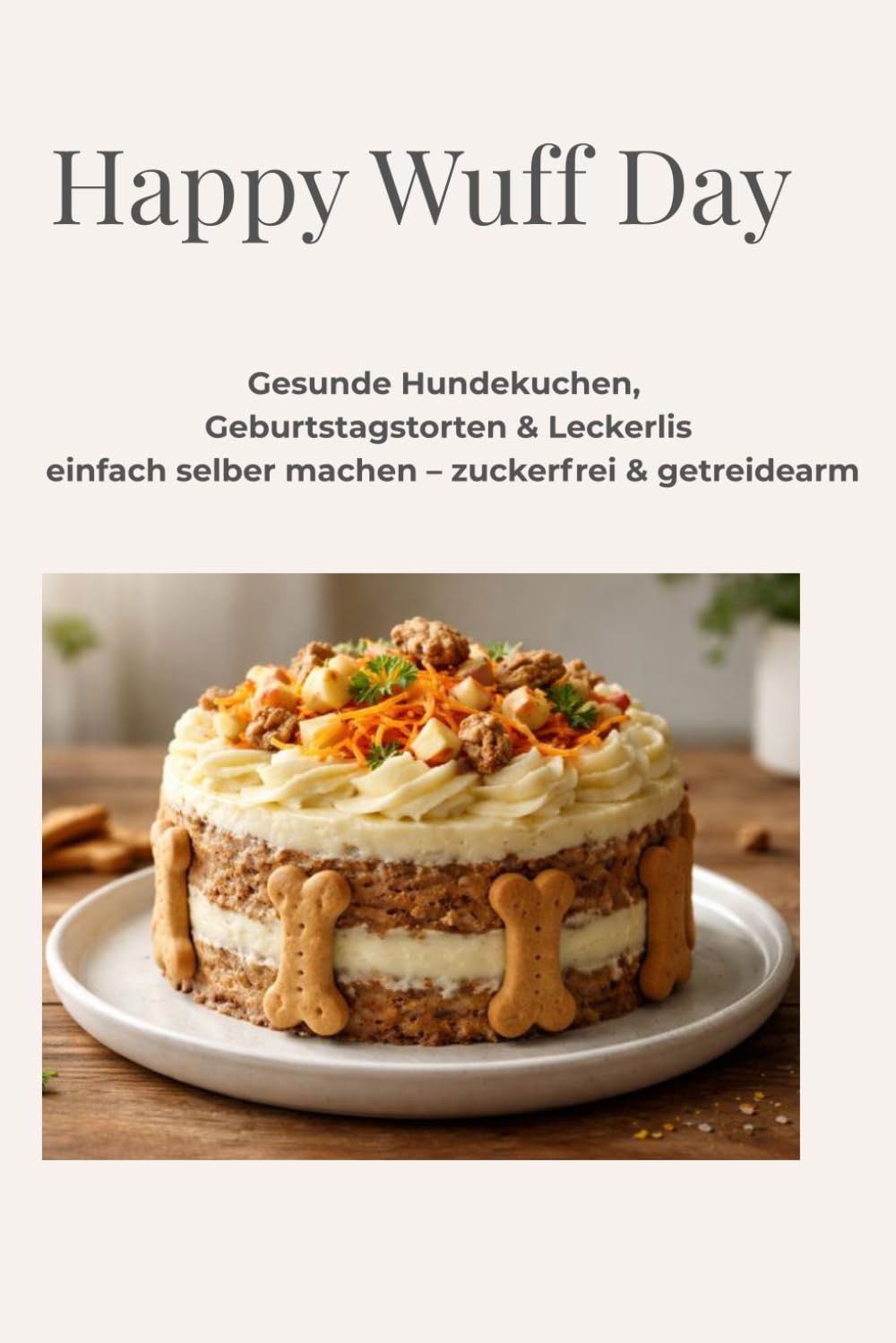Happy Wuff Day: Gesunde Hundekuchen, Geburtstagstorten & Leckerlis einfach selber machen – zuckerfrei & getreidearm (Happy Paw Reihe)