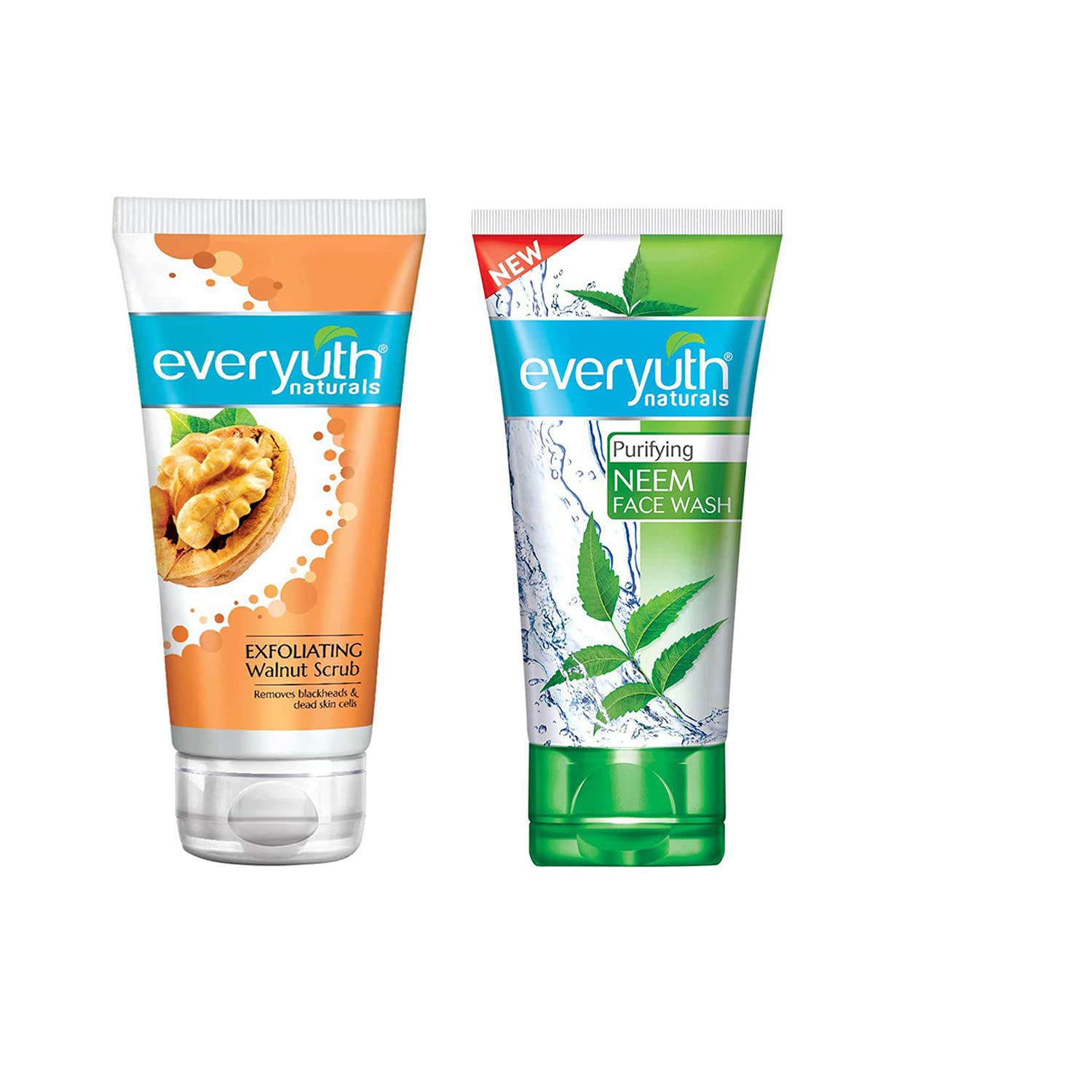 Buy Everyuth Exfoliating Walnut Scrub, 100gm and Purifying Neem Face