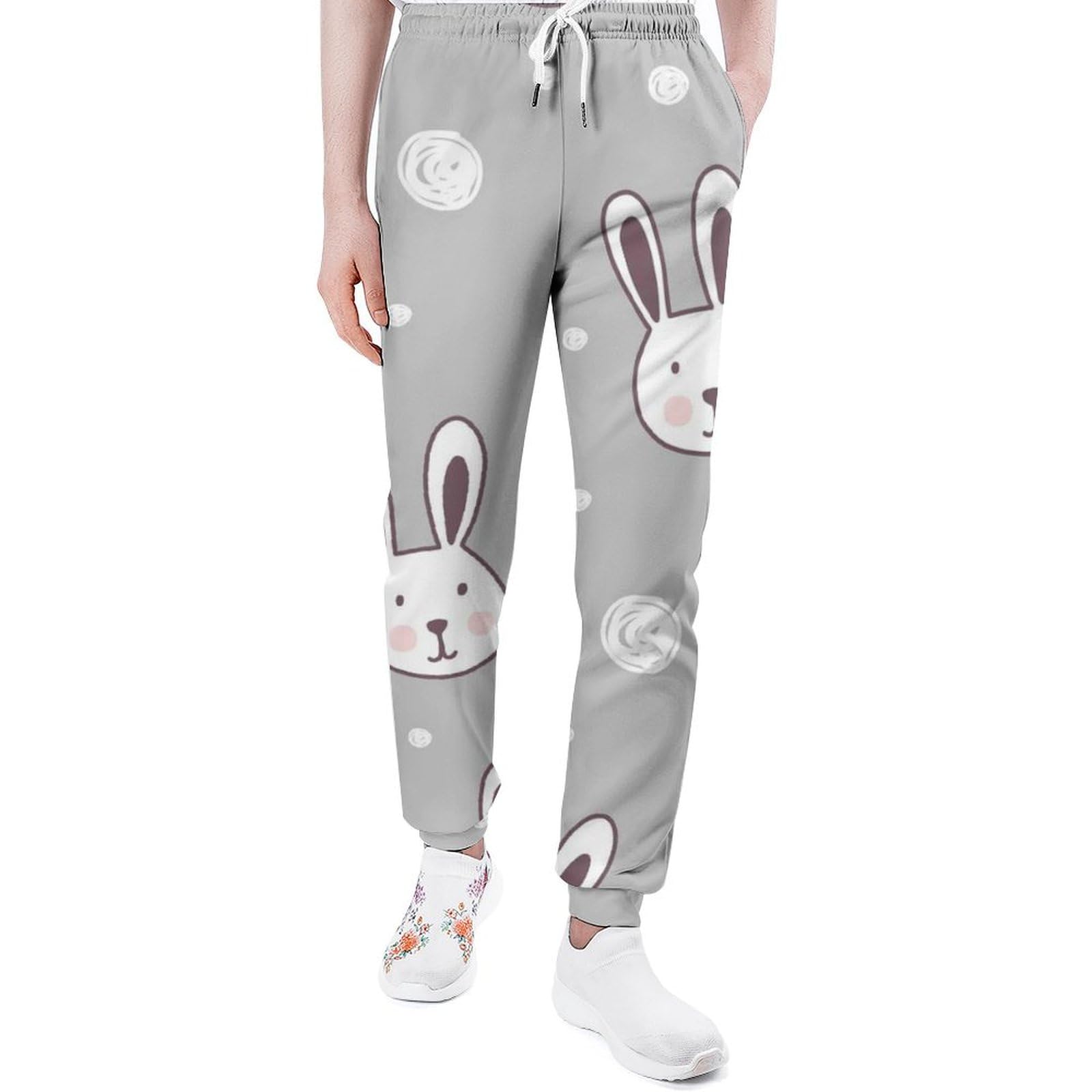 Nugier Men Sweatpants, Lounge Pants, Drawstring Pajamas with Pockets S-5XL, Multicolor 2, XXL