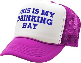 Guacamole - This is My Drinking HAT - Drunk Party College - Vintage Retro Style Trucker Cap Hat