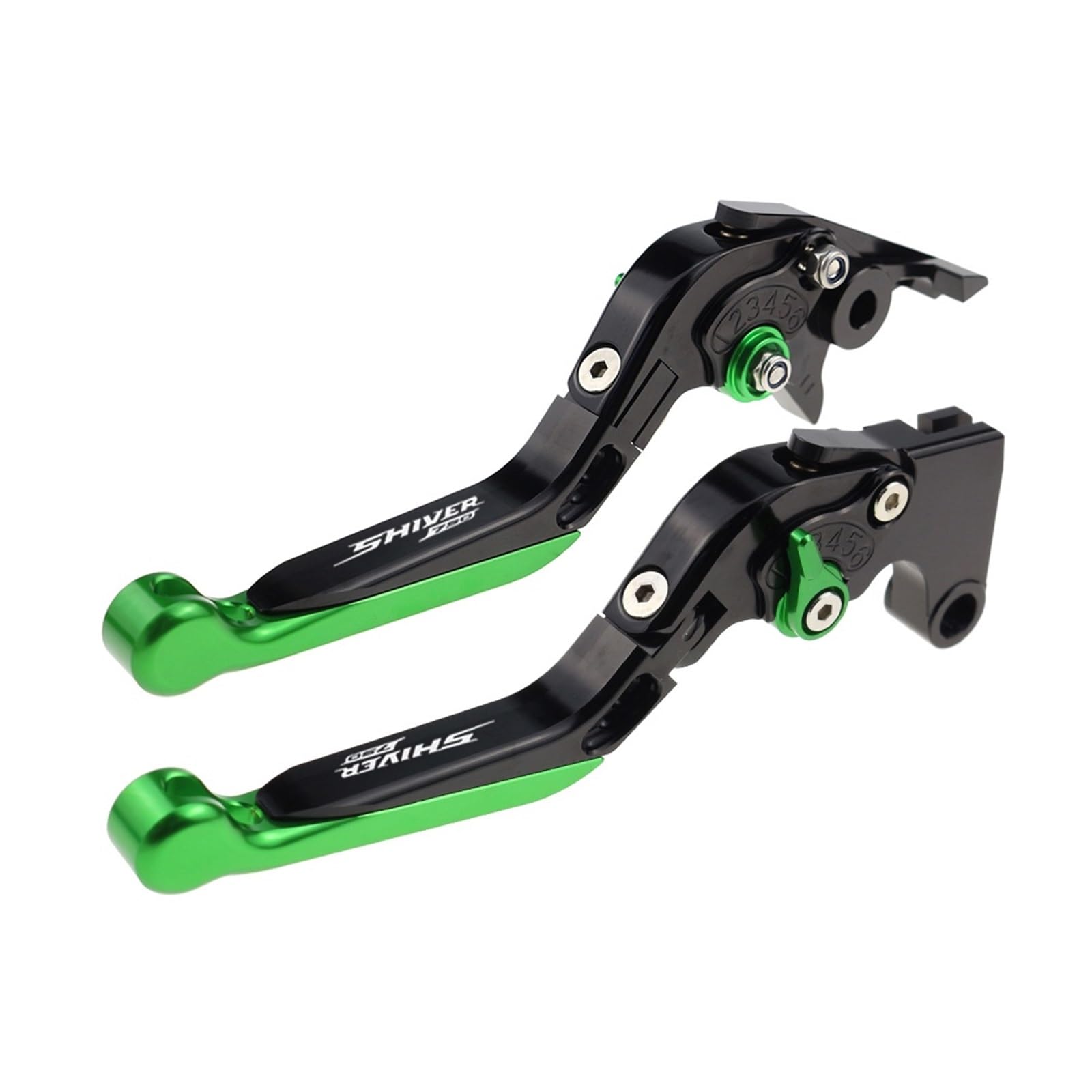 Jghfdws 18 Motorcycle Brake Clutch Lever Set For Shiver750 Motorcycle Folding Extendable Brake Clutch Levers