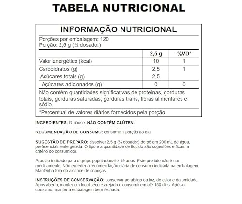 D-RIBOSE 300GR - GROWTH SUPPLEMENTS