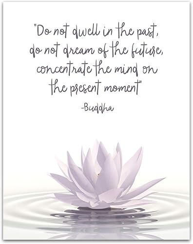 Decoración de pared espiritual con citas de Buda, póster motivacional minimalista con texto en inglés Do not Dwell, arte de pared motivacional para