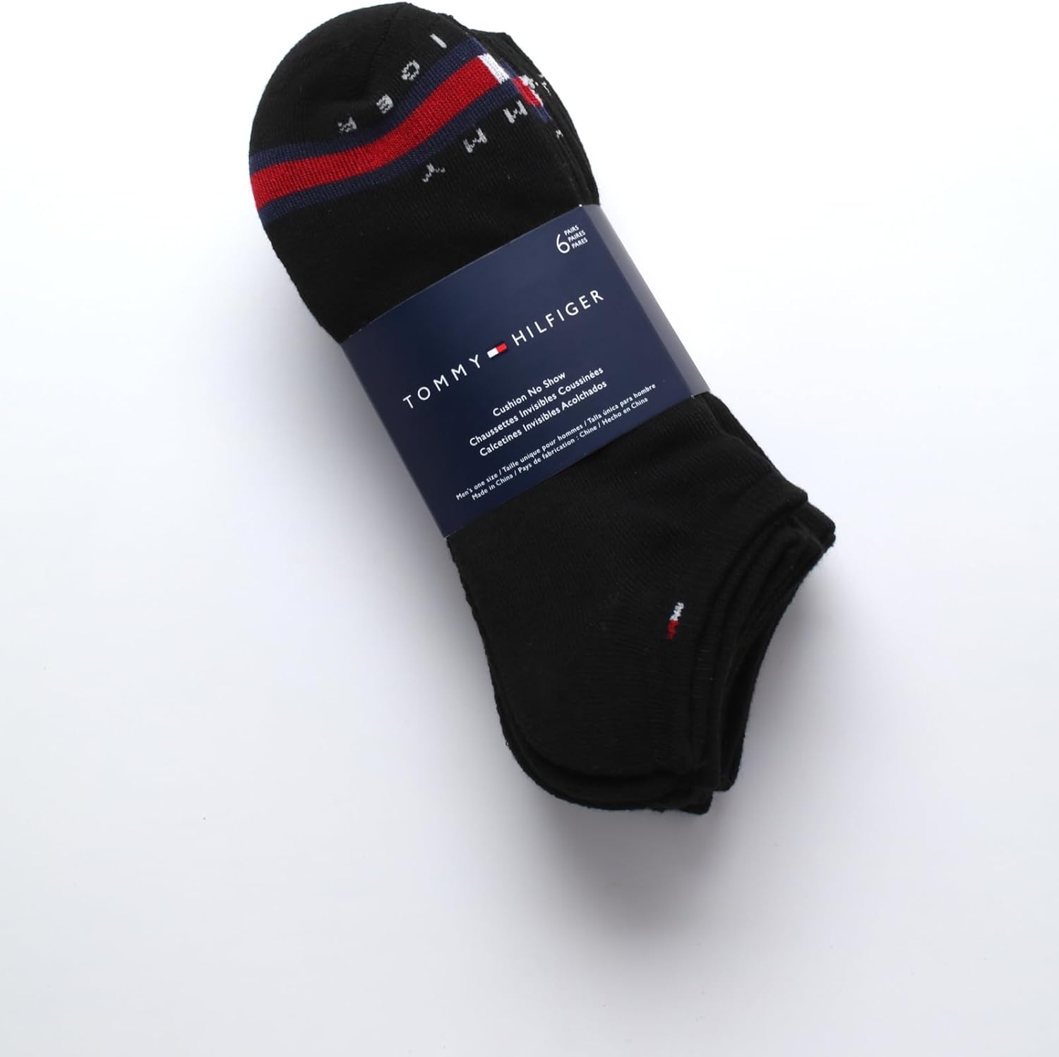 Tommy Hilfiger Mens No Show Socks - 6 Pack Cushioned Performance Stretch Athletic Low Cut Socks for Men - Image 4