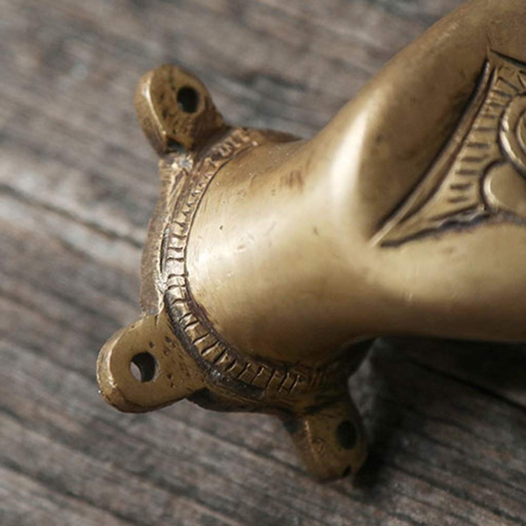 Egypte King Reine Figurine Porte Poignée Laiton