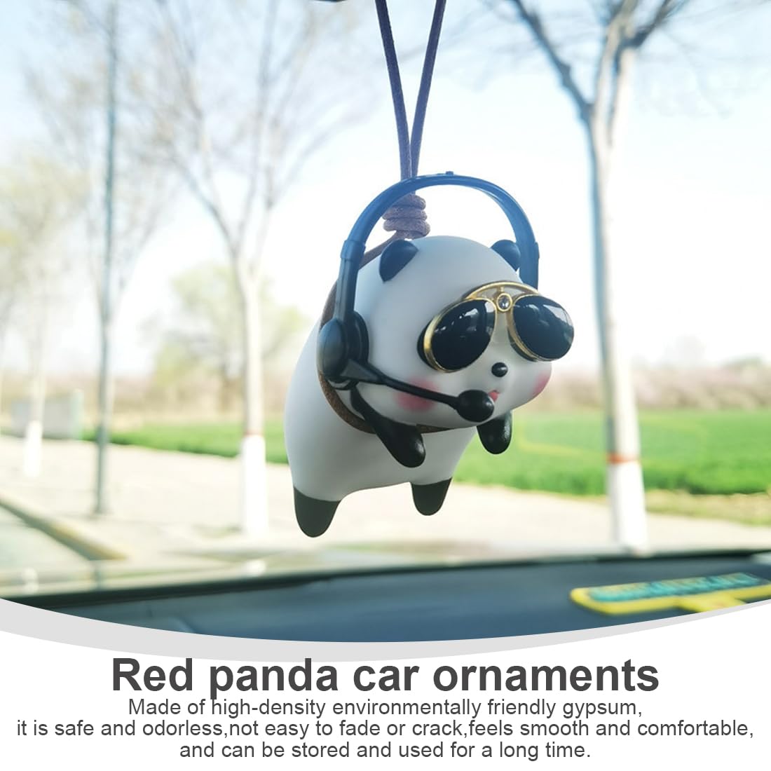 Ciondolo Per Auto A Forma Di Altalena - Ornamento Cartoon, Pendente Oscillante Per Specchietto - Foto 7