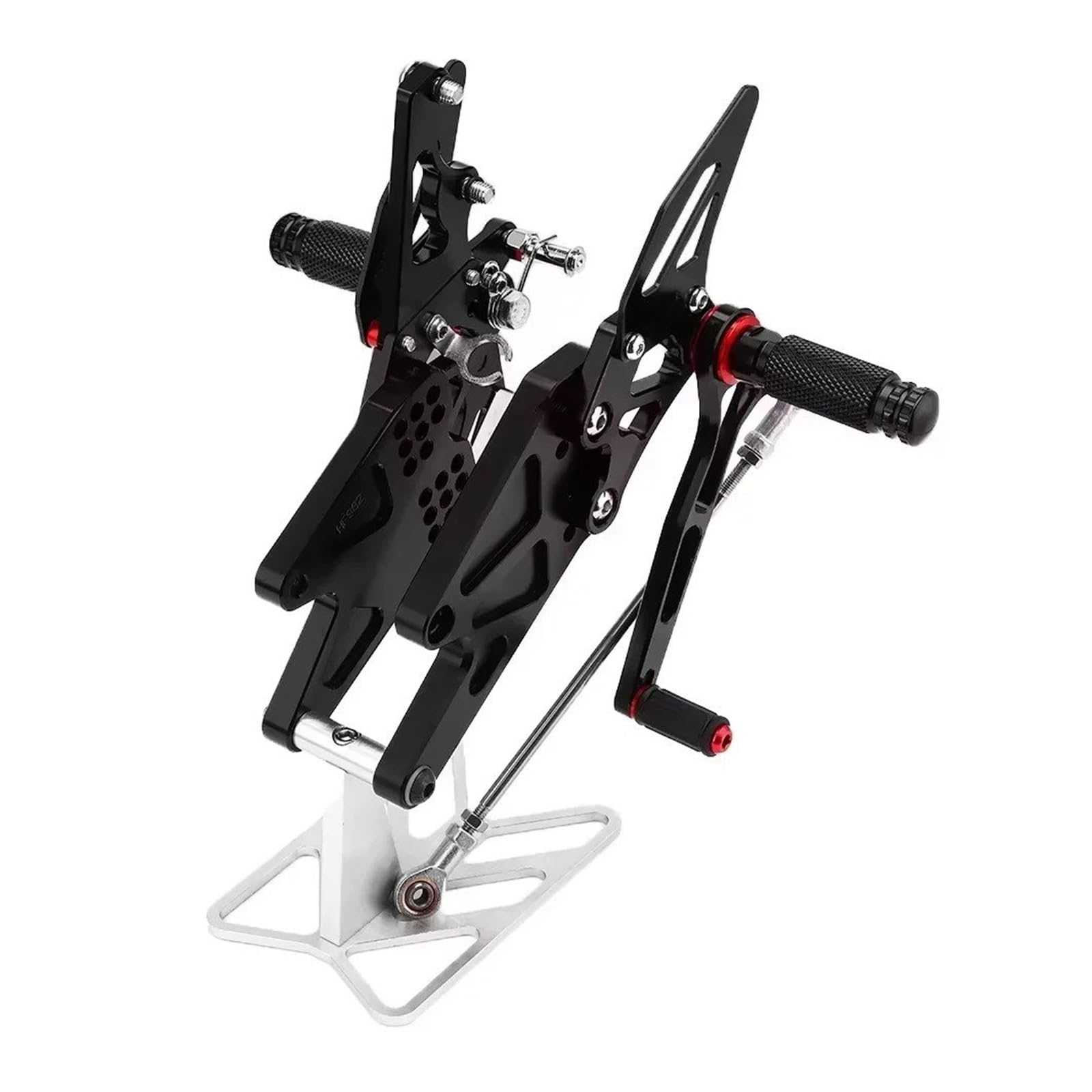 Pédales Repose-Pieds CNC YZF R3 Anti-Glisse Réglables Arrière - 8