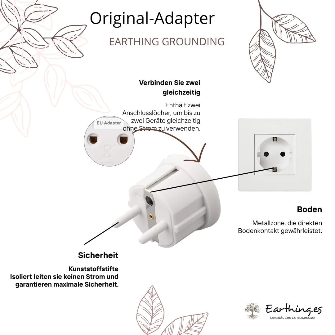 Grounding Bettruhematte zum Schlafen – Leitfähige Earthing Matte aus PU mit Kabel und EU-Adapter – Reduziert Stress, Verbessert Schlaf und Lindert Schmerzen – Verschiedene Größen Verfügbar