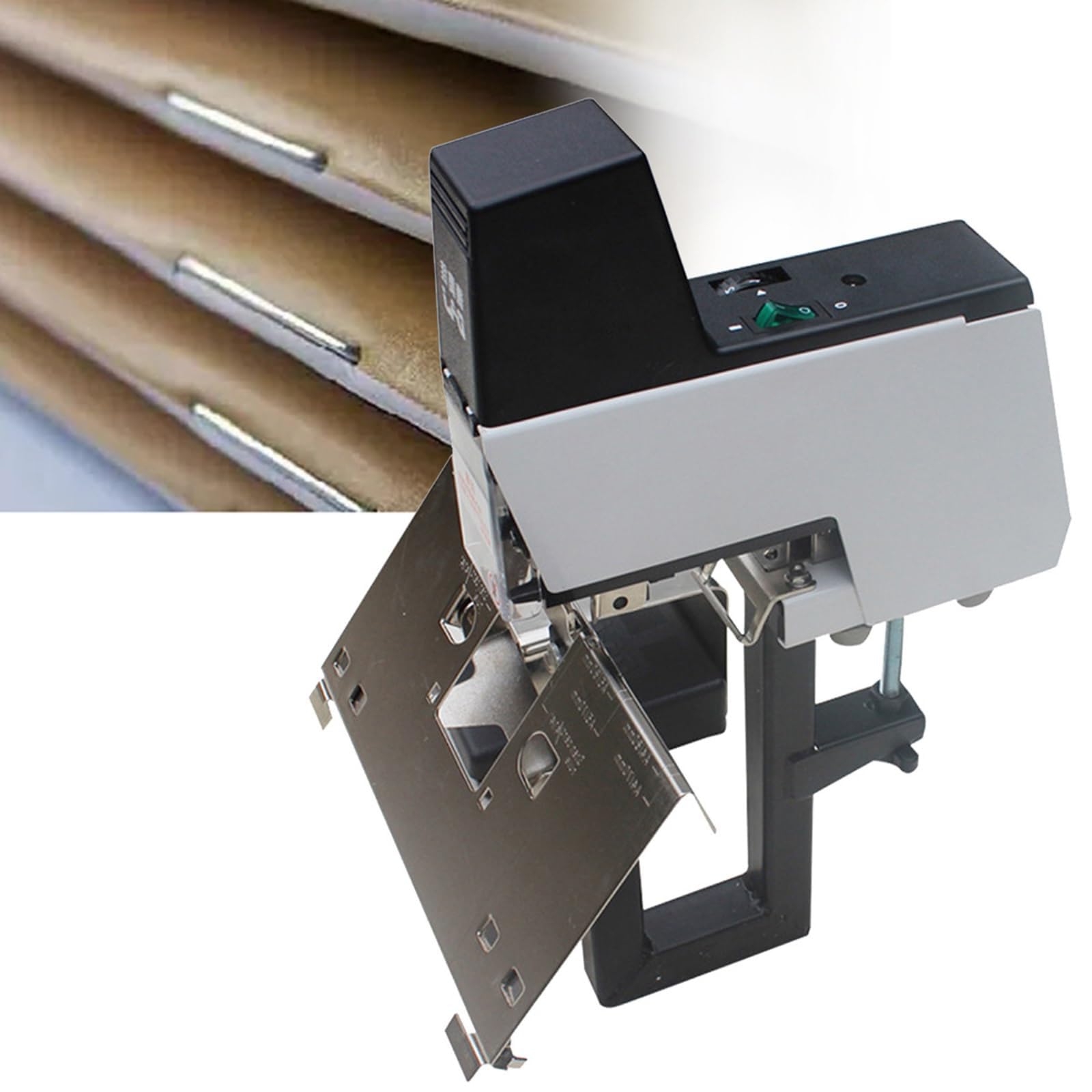 Cucitrice elettrica, 106 Macchina rilegatrice Automatica a Sella, Spessore Regolabile 100 mm, 1-9 Ingranaggi Regolabili, Macchina rilegatrice per impieghi Pesanti, per Ufficio, Macchina rilegatrice