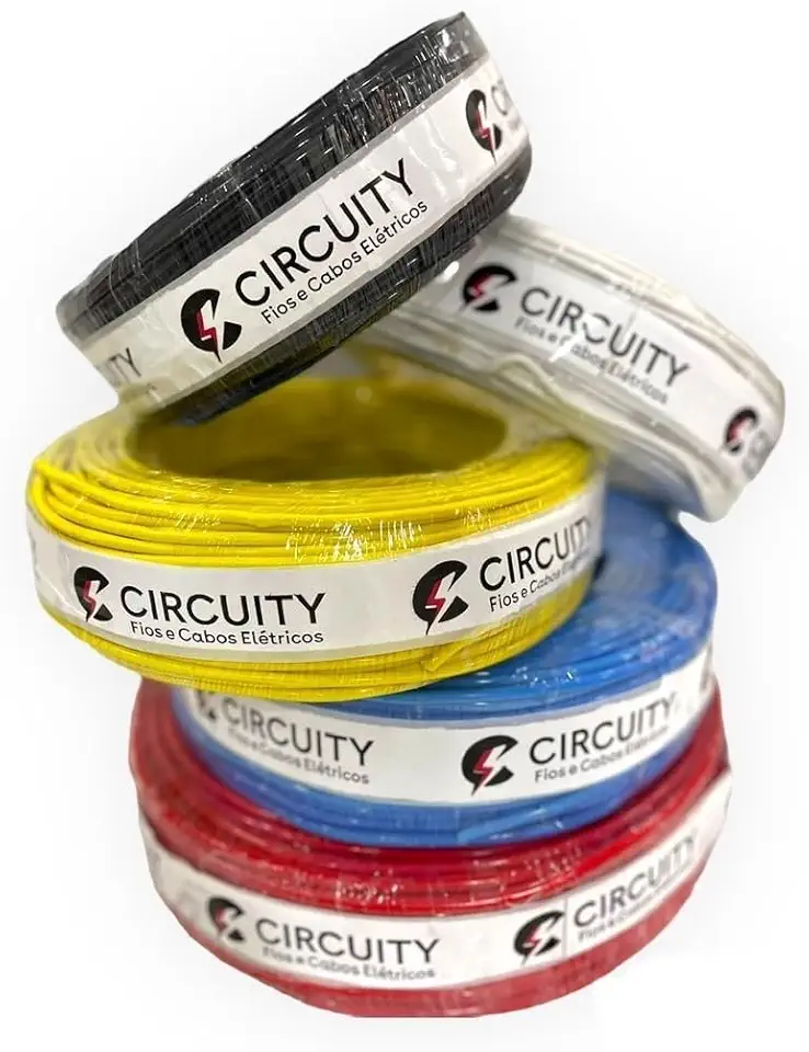 Fio 6,0mm 100 Metros Cabo Flexivel 6.0mm R.R. Fios e Cabos (Azul, 100 METROS)