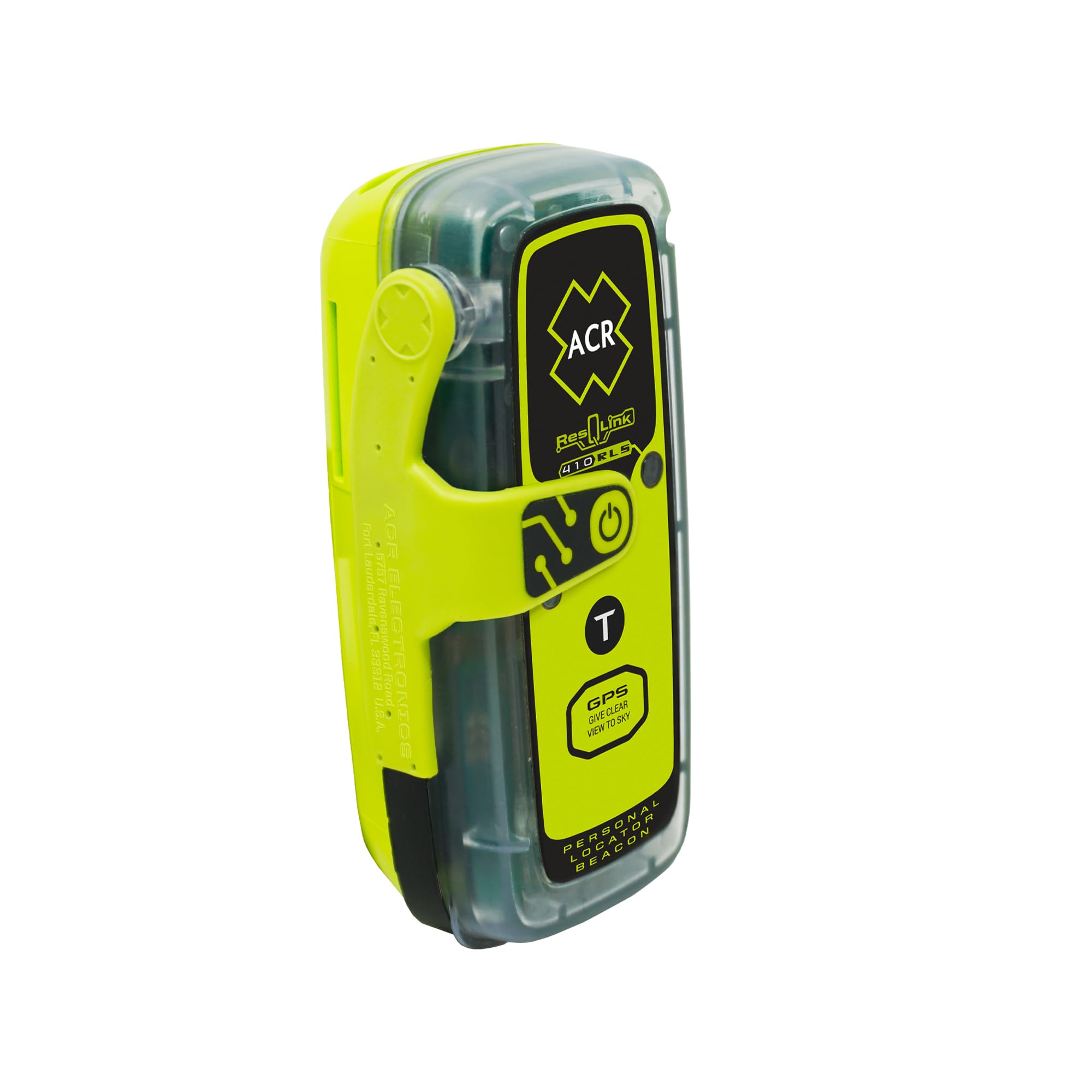 ACR ResQLink 410 RLS PLB Notfunkbake: ABO-frei, Globales GPS & Galileo – Schwimmfähig mit 5 Jahren Batterielaufzeit – SOS-Notrufsender für Marine & Outdoor – Rückbestätigungs-Funktion (RLS)