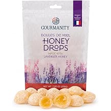 Gourmanity Lavender Honey Drops Refill Pouch, Hard Candy, 7.05oz / 200g