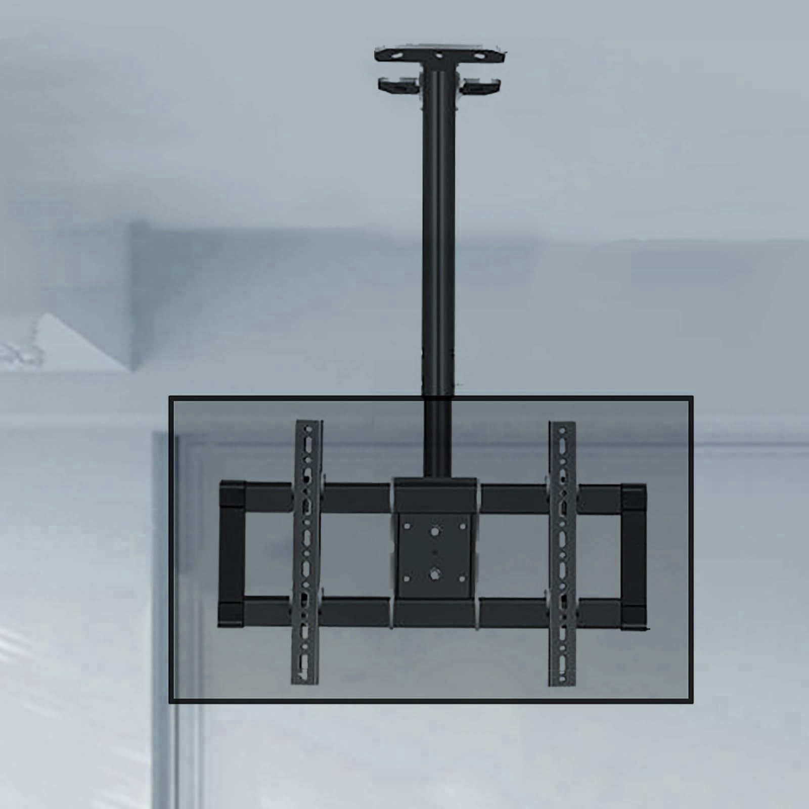 Supporto da soffitto per TV - Supporto a Parete per TV, Supporto Regolabile in Altezza, Supporto telescopico Adatto alla Maggior Parte dei televisori da 39-90 polli,Can Rotate 360°