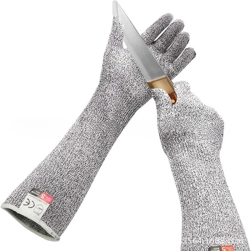 Guanti da Giardinaggio Anti-Spina for la Difesa del Braccio, for Donne e Uomini, Comodi, Flessibili e con Un Design Protettivo Essenziale for Le attività di Giardinaggio.(2 Pair 35cm)