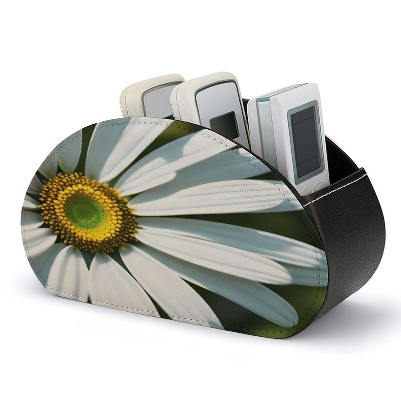 Btcowzrv Style Daisy Remote Control Holder With 5 Compartments
