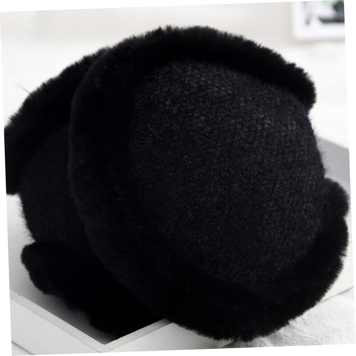 Winter Plush Ear Warmers Foldable Windproof Earmuffs Soft Fleece Ear Protector for Men Women Outdoor Cold Weather