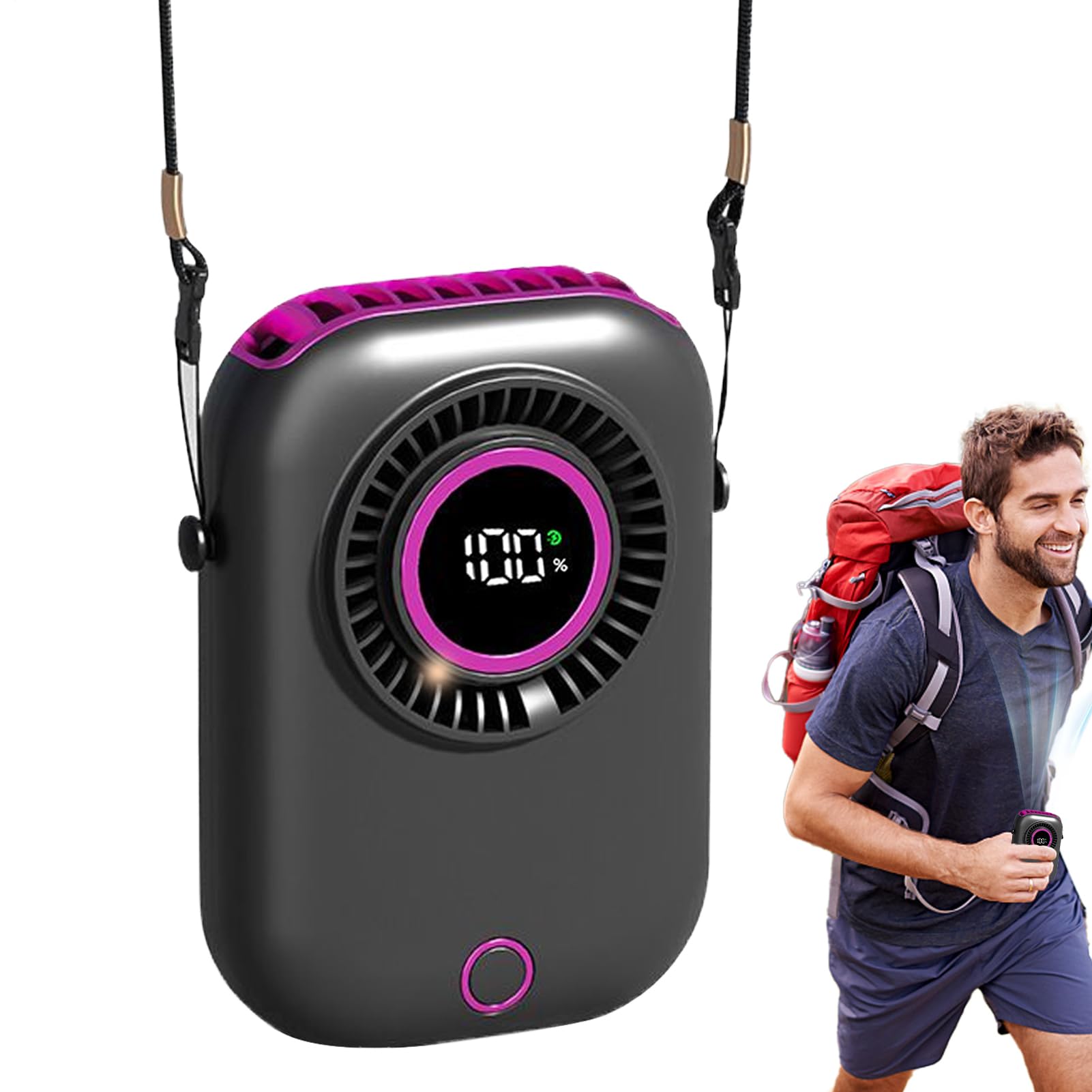 Ventilateur portable à 5 vitesses et son refroidisseur portable avec écran