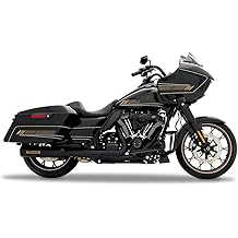 Rinehart Racing HP45 4.5" Black with Gold End Caps Slip On for 2017-Later Touring Mufflers 500-1101