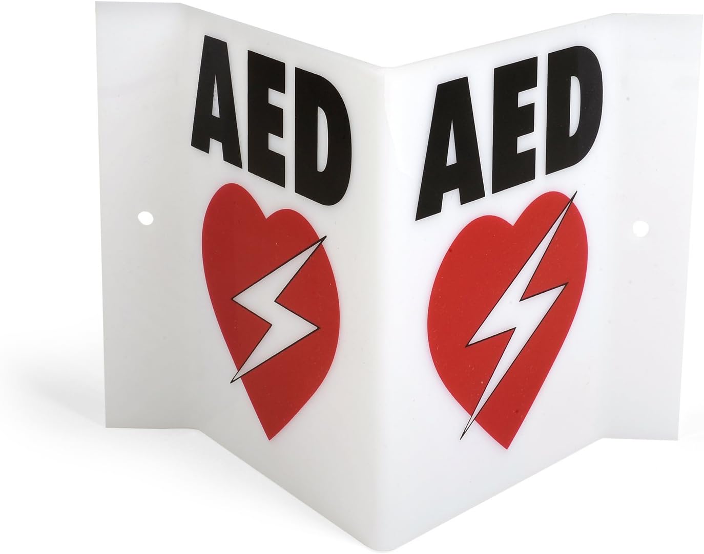 Triangular AED Wall Sign