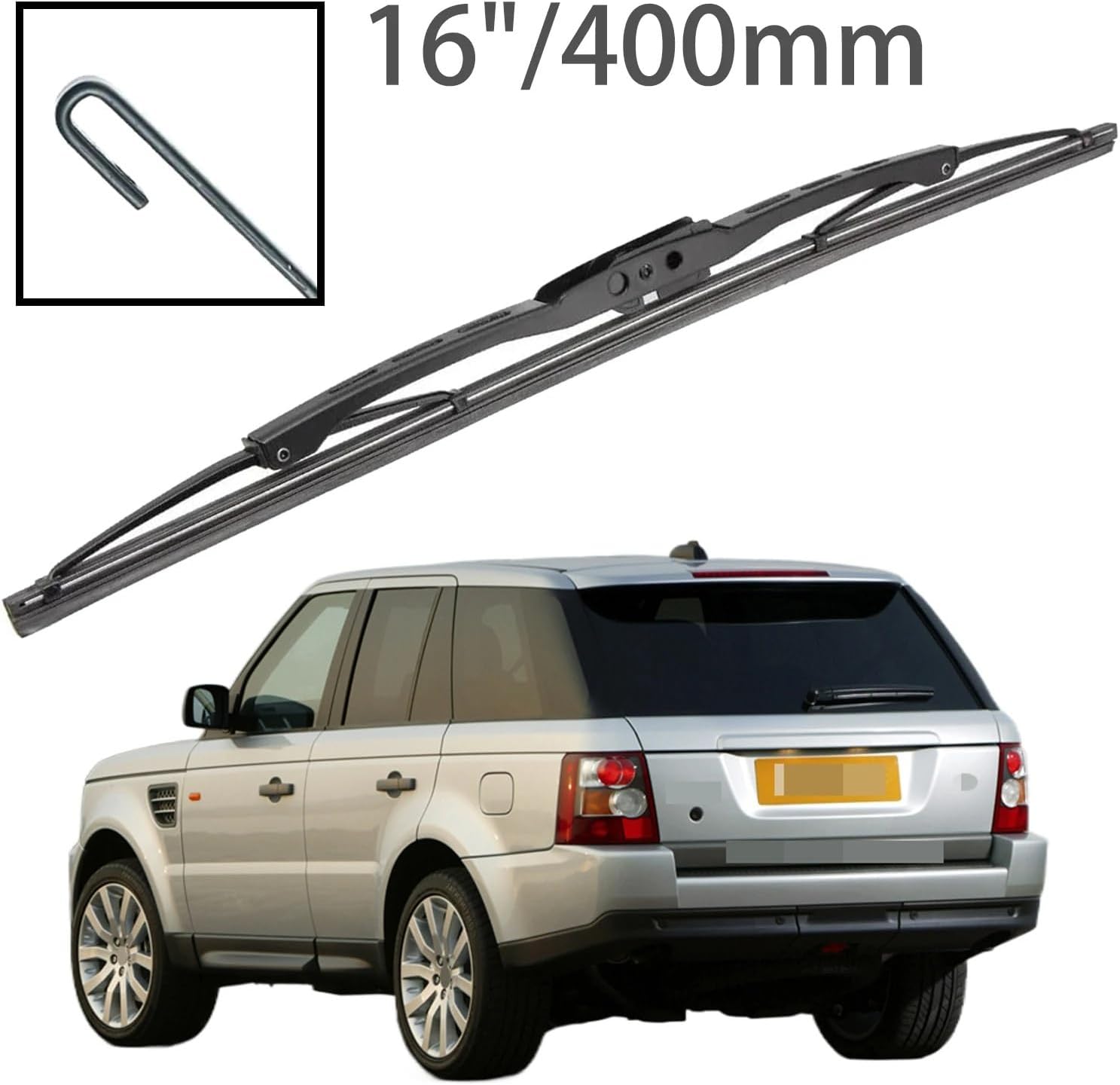 16インチ リアガラス ウォッシャー ワイパーブレード ランドローバー レンジスポーツ L320 2005-2012年式対応 カーア