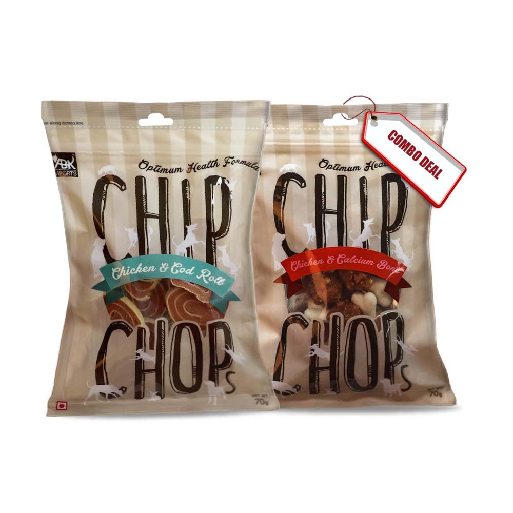 Chip Chops All Life Stages Dog Treats Available in Different Flavors in Combo Packs (Chicken and Codfish Rolls and Chicken & Calcium Bone),2 Count (B09GFLB47P) Amazon Price History, Amazon Price Tracker