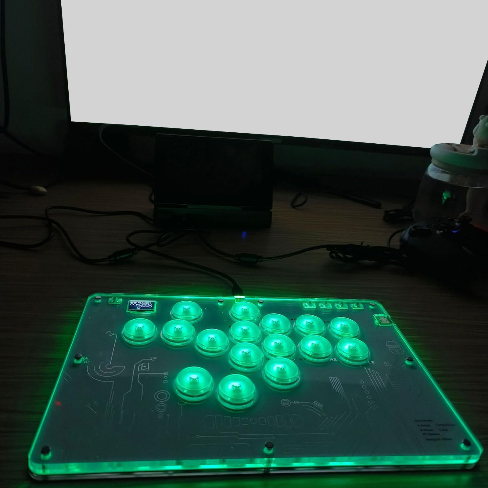 Generisch 16-Tasten Stick Ersatz Game Controller Joystick Stick für Spielzubehör Multi Plattform Joystick