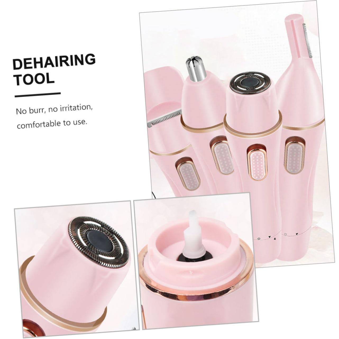 2 Sätze Elektrischer Rasierer für Damen Haarentfernungstool USB Aufladbar Tragbar für Gesicht Lippen Wangen und Beine Sicheres und Effektives Dehairing Tool