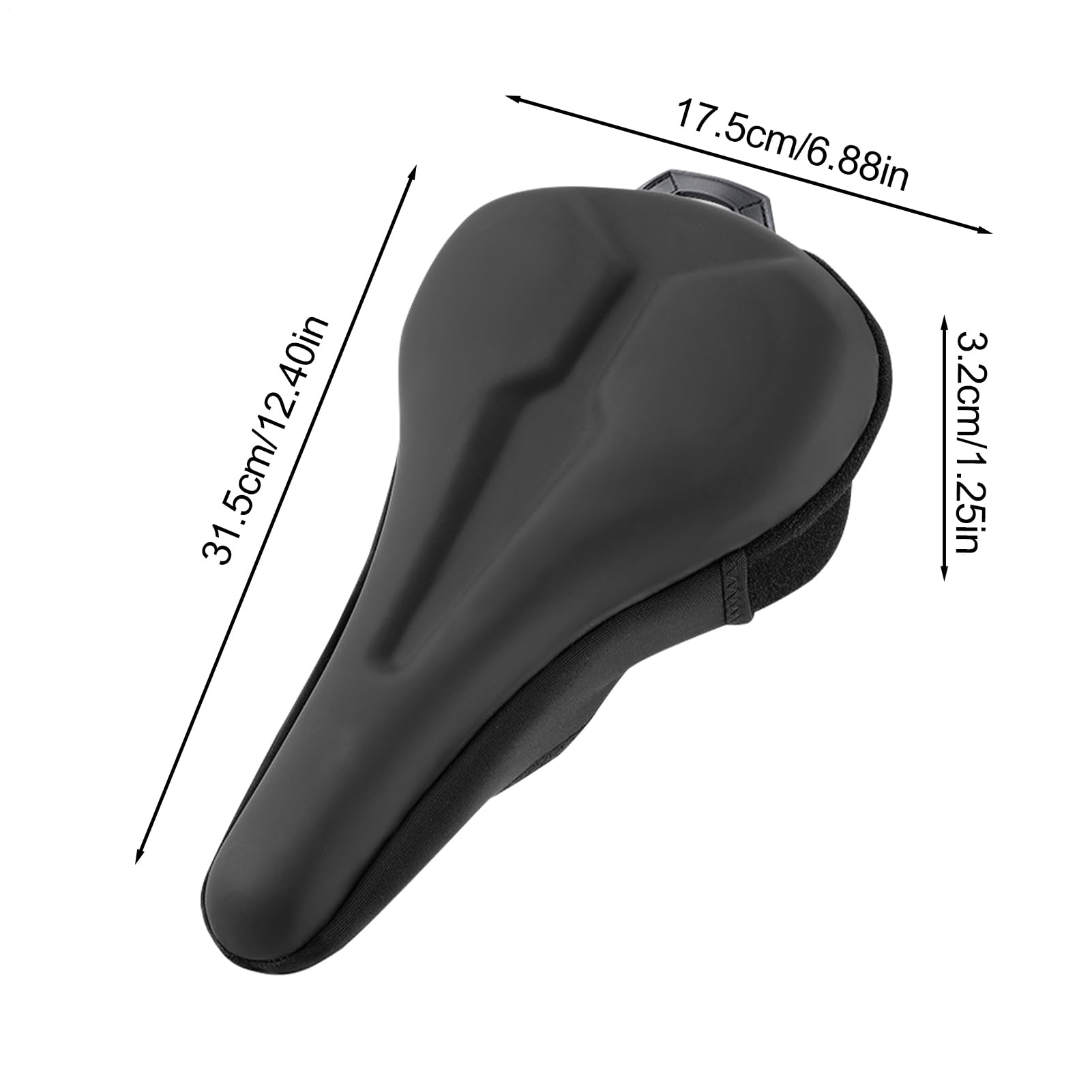 Housse de selle de vélo électrique en silicone imperméable et antidérapante
