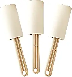 Kit 3 Rolos Tira Pelo Papa Bolinhas com 10 Folhas Adesivas Cada Extra Pegajoso para Remoção de Pelos de Roupas Poeira e Fiapos de Tecidos