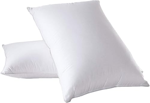 Miniatura 3 de Royal Hotel Bedding Almohada de plumón suave, funda de algodón de 500 hilos, almohada de plumón suave, tamaño King, suave, 1 almohada individual