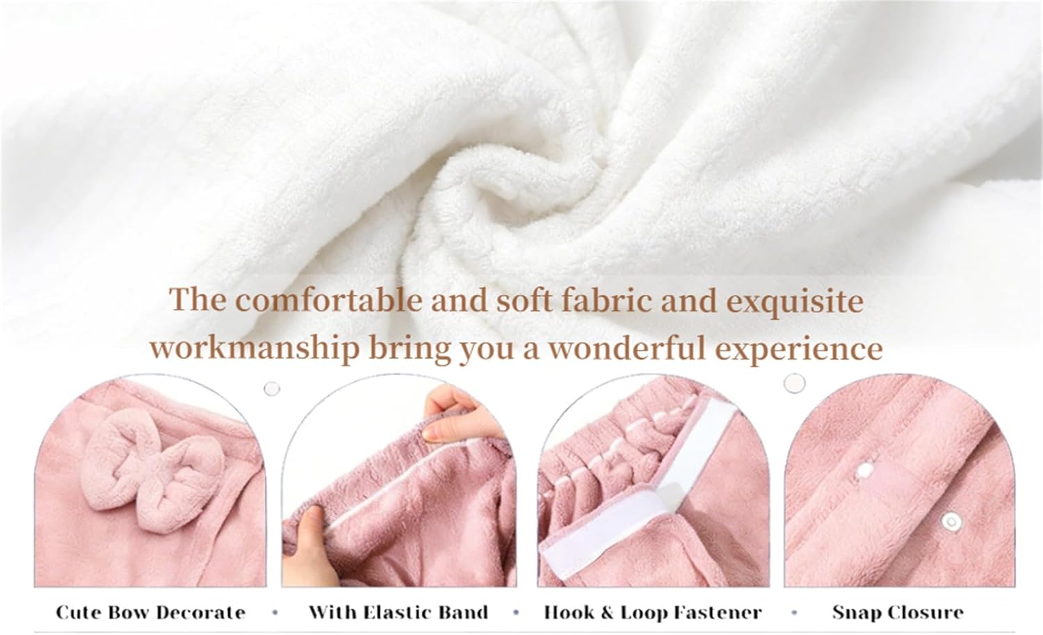 Plus-Size Adjustable Bath Skirt & Quick-Dry Cap Set, Quick-Dry Absorbent Bath Towel, Secure Non-Slip Closure