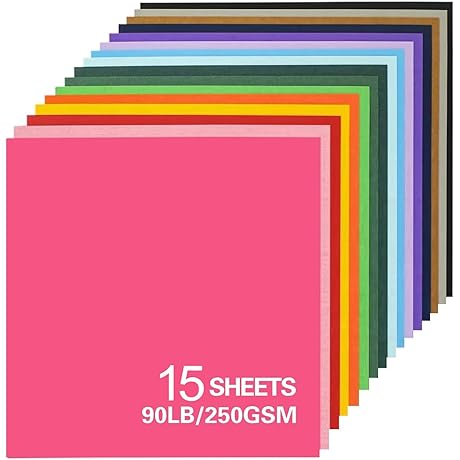 12x12 Cardstock Colored Cardstock Packs