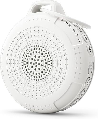 PPLEE Máquina de sonido portátil, máquina de ruido blanco, 42 sonidos relajantes naturales, función de memoria alimentada por batería, tamaño