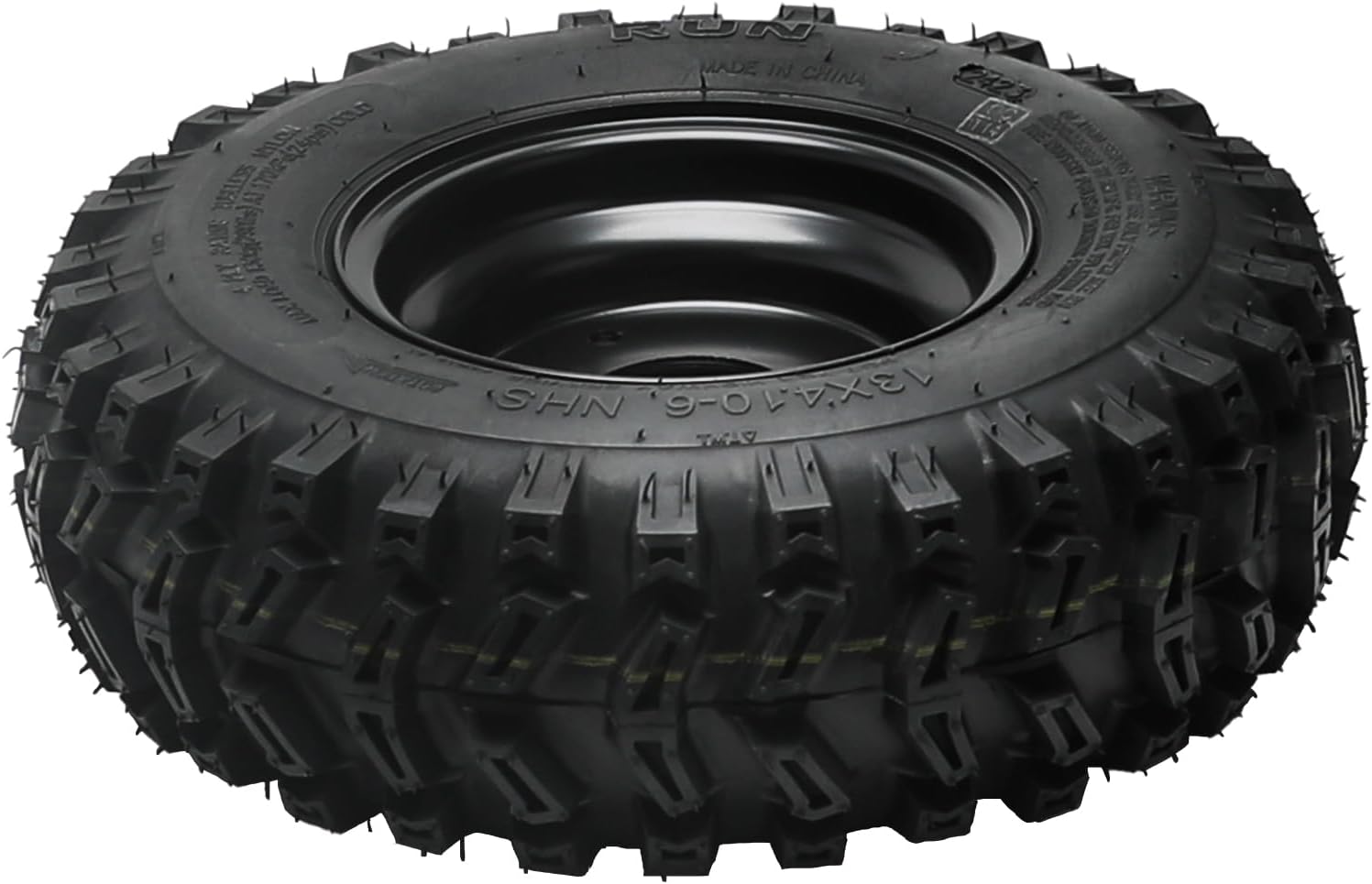 13x4.10-6 Tires and Rims, 13x4.10x6 6" Tubeless Tire and Wheel, 3 Stud, 4ply for Go Kart ATV UTV Golf Cart 4 Wheelers Quad Buggy Lawn Mower Snowmobile Truck Drift Trike Mini Bike Heavy-Duty