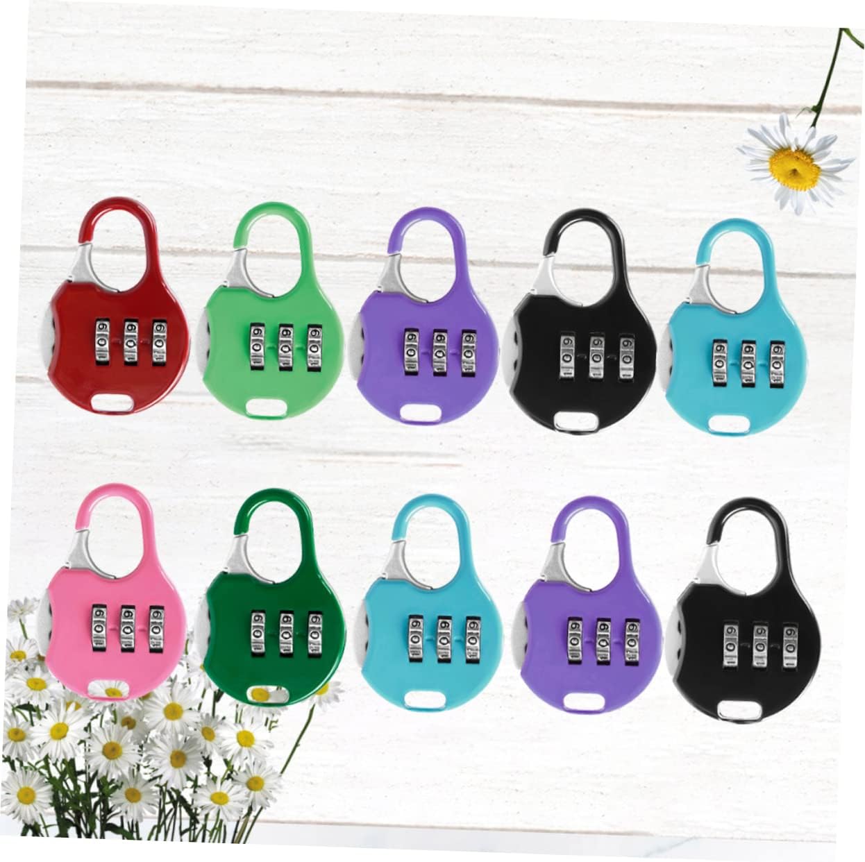 Gatuida 30pcs Combination Padlock Locks Code Secure Apartment Door Outdoor Travel Password Lock Random Color