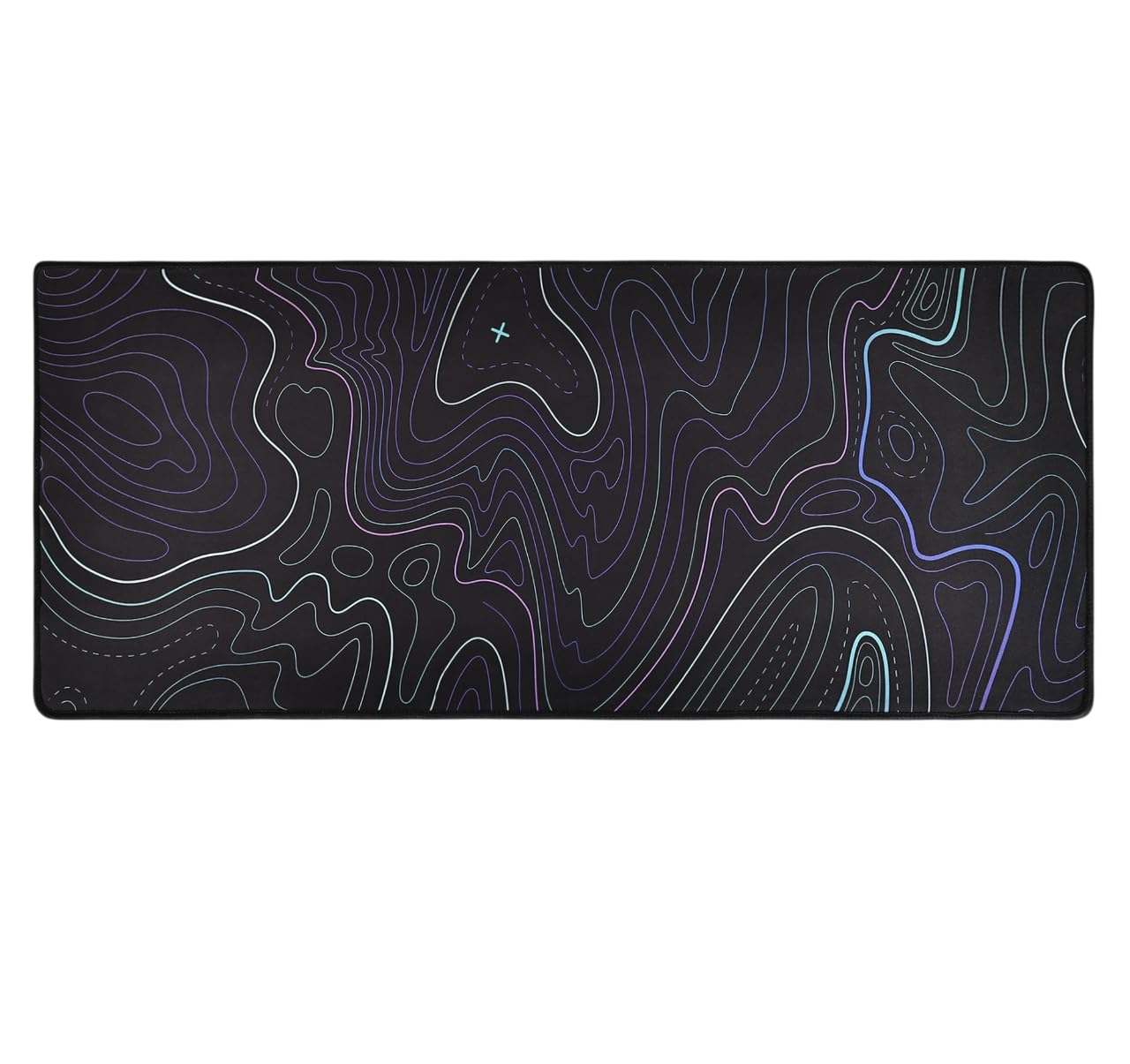 spin cart large gaming mouse pad, long xxl extended desk table mat mousepad for laptop pc computer (dazzle multi)