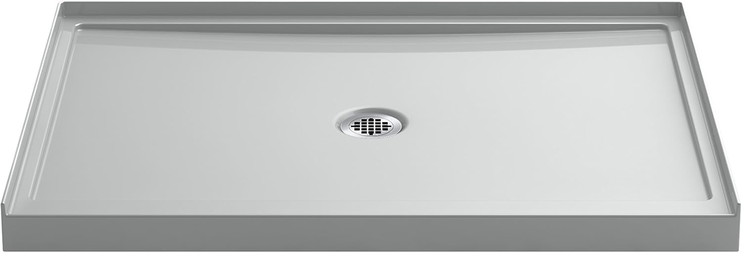 KOHLER 8461-95 Rely Single-Threshold Shower Base with Center Drain, 48 x 34