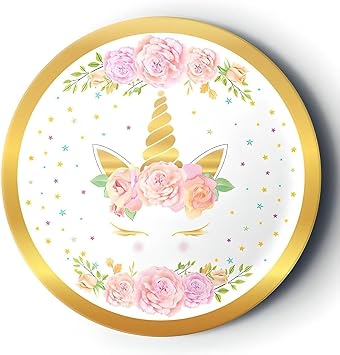 8Li Karton Tabak Gold Yald zl   i ekli Unicorn