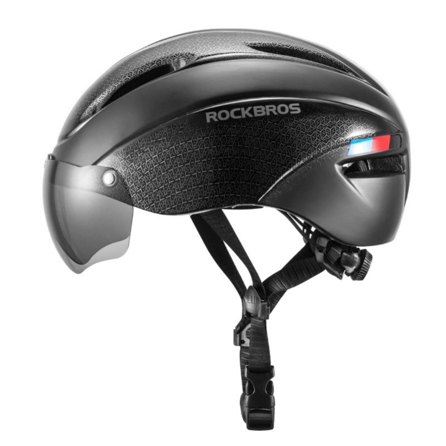 Impact-Resistant Helmet with Face Visor Ventilated Bike Helmet with Visor Streamlined Aerodynamic for Cyclists, Commuters, Road Riding, City Commuting, Mountain Biking, Black-picture-15
