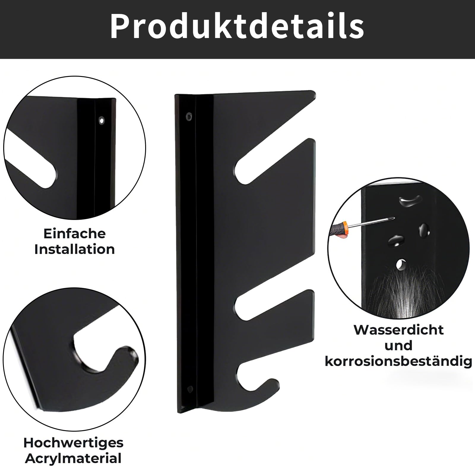 Soporte Pared Skateboard,Estante de Pared para Tablas De Skate con Ganchos de Almacenamiento, Apto para Tablas De Skate, Longboards y Tablas De Snowboard (2 Unidades)