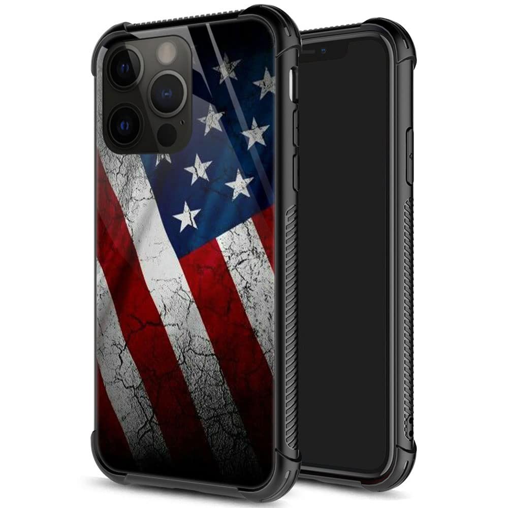 ZHEGAILIAN for iPhone 15 Pro Case, Military-Grade Protection, All-Around Shockproof Corners, Anti-Scratch Phone Case for iPhone 15 Pro - Stone Flag