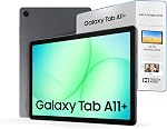 Samsung Galaxy Tab A11+, écran de 27,82 cm (11 pouces), 6 Go de RAM, 128 Go de stockage, Dolby Atmos, quatre haut-parleurs, Wi-Fi + tablette 5G (grise)
